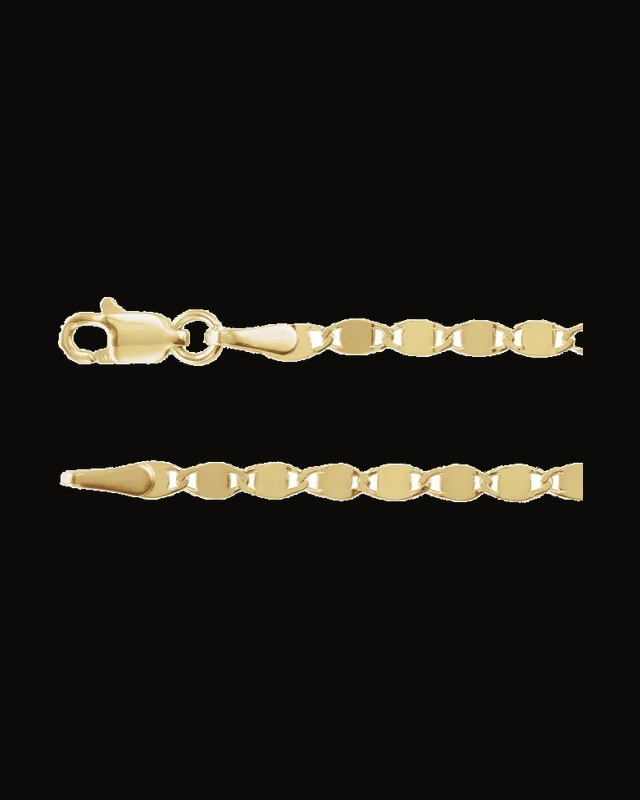 2.7 mm Mirror Chain — 14K Yellow Gold