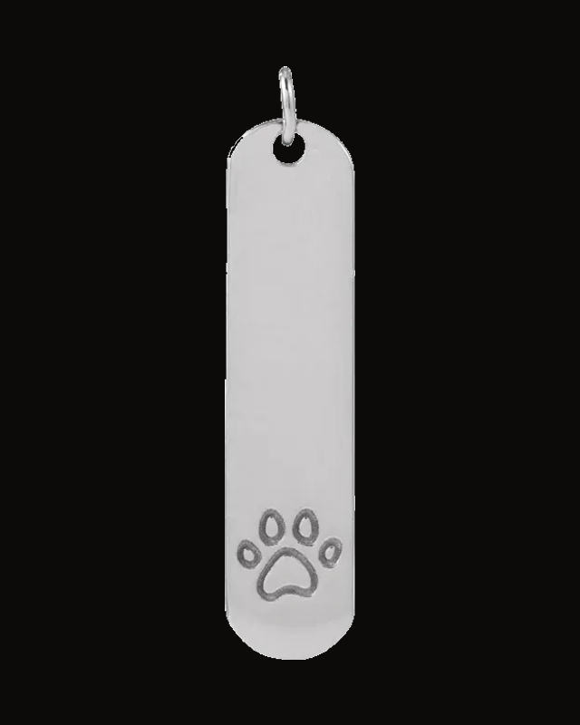 Engravable Bar Necklace or Pendant — Sterling Silver