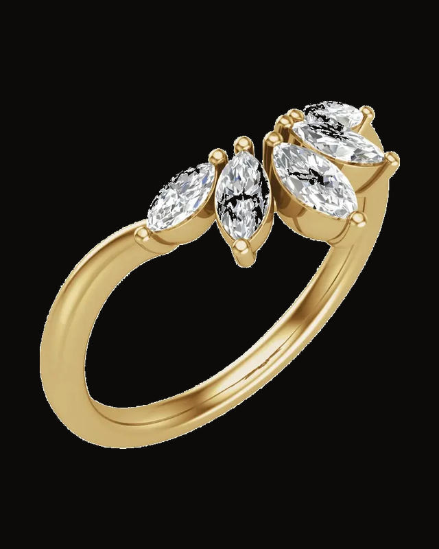 3/8 CTW Lab-Grown Diamond Contour Band — 14K Yellow Gold · 1.8 mm