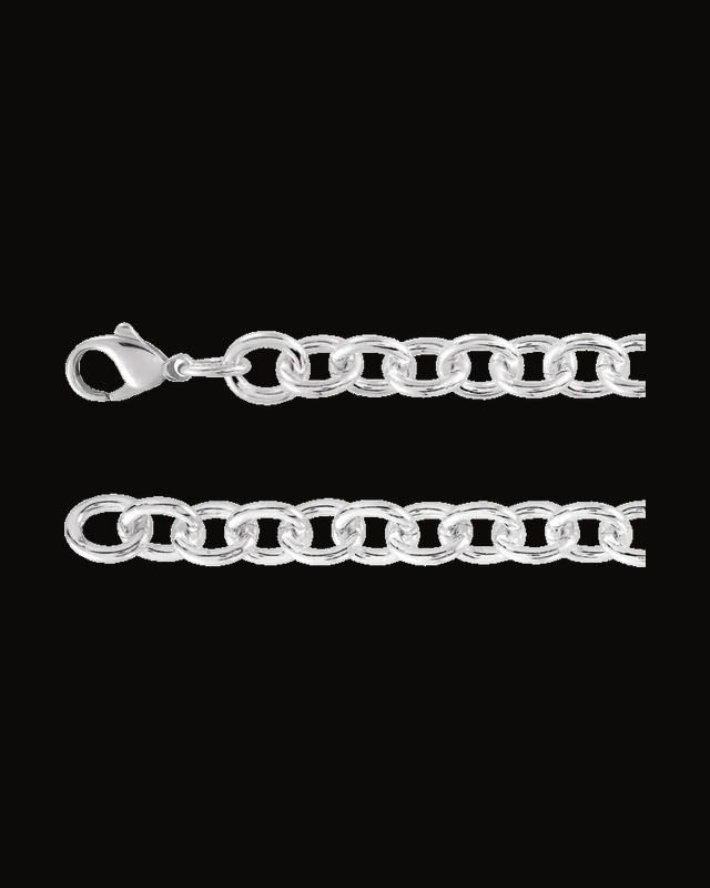 9.8 mm Cable Chain Bracelet — Sterling Silver