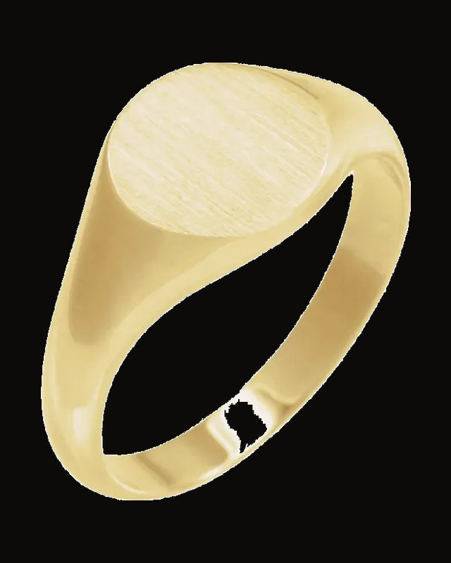 Round Signet Ring