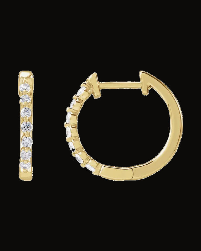 Lab-Grown Diamond Hoop Earrings