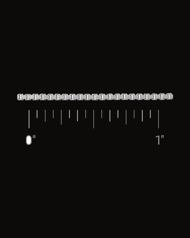 1.3 mm Diamond-Cut Box Chain
