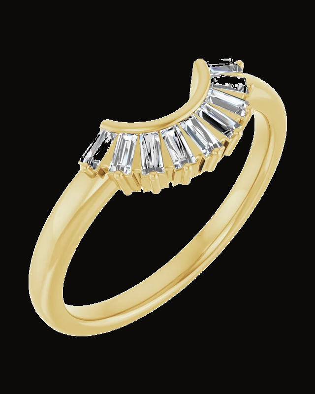 1/4 CTW Lab-Grown Diamond Contour Band — 14K Yellow Gold · 1.9 mm
