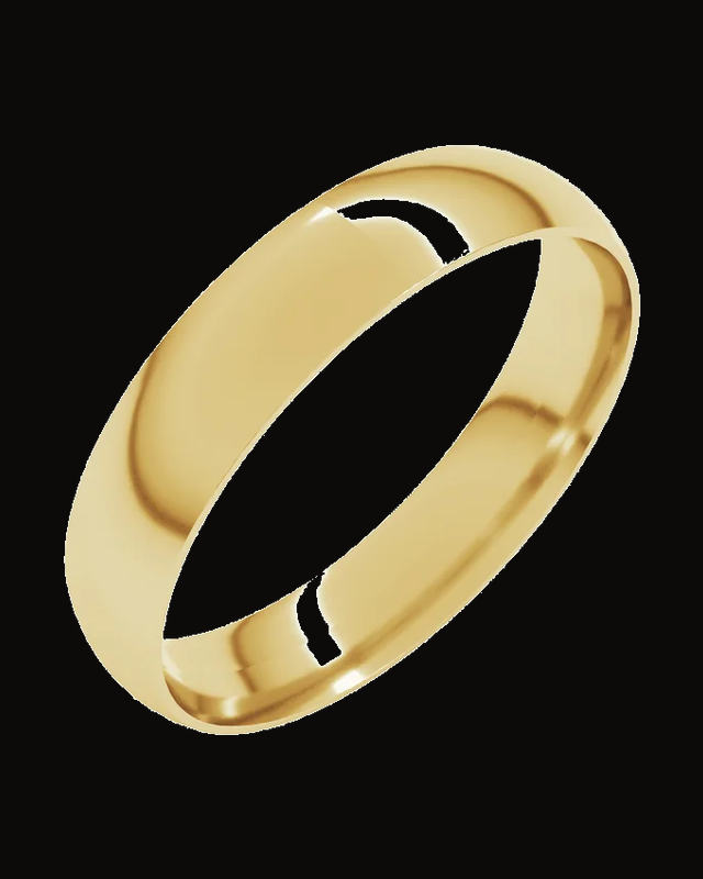 Ultra-Lightweight Comfort-Fit Half Round Band