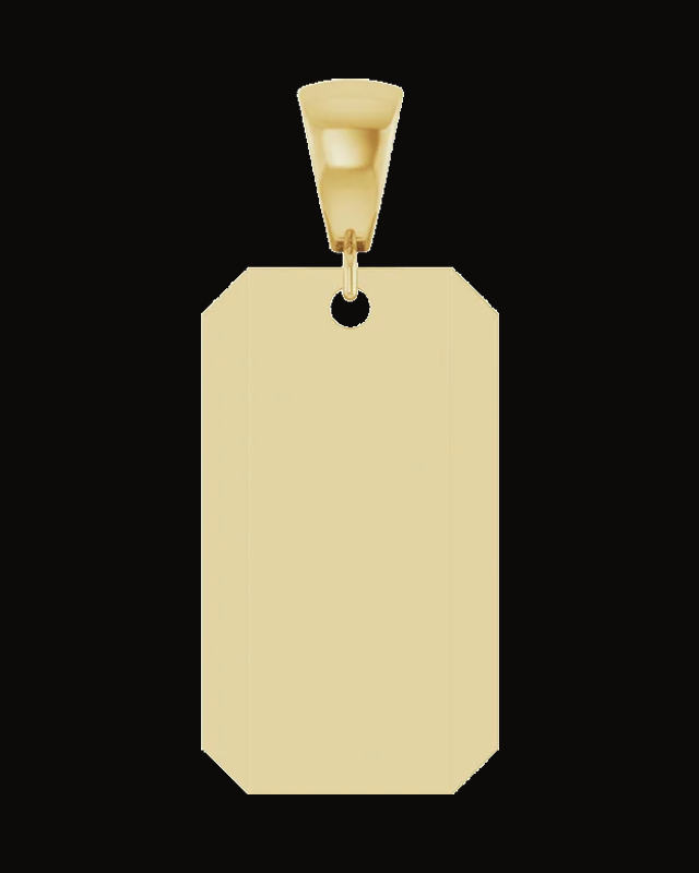 Engravable Dog Tag Pendant