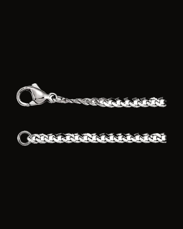 3.2 mm Stainless Steel Diamond-Cut Curb Chain