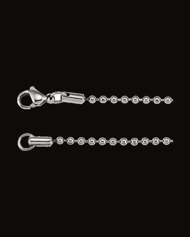 2.4 mm Stainless Steel Hollow Bead Chain