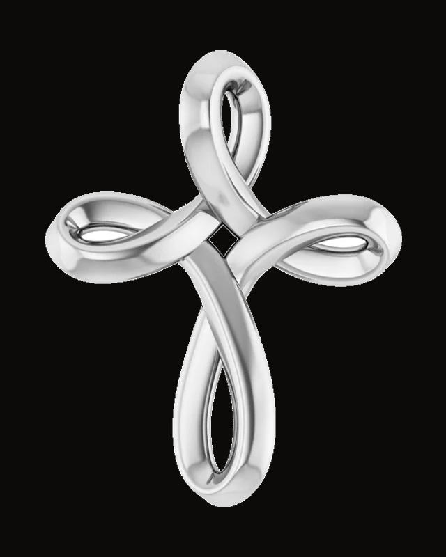Freeform Cross Necklace or Pendant