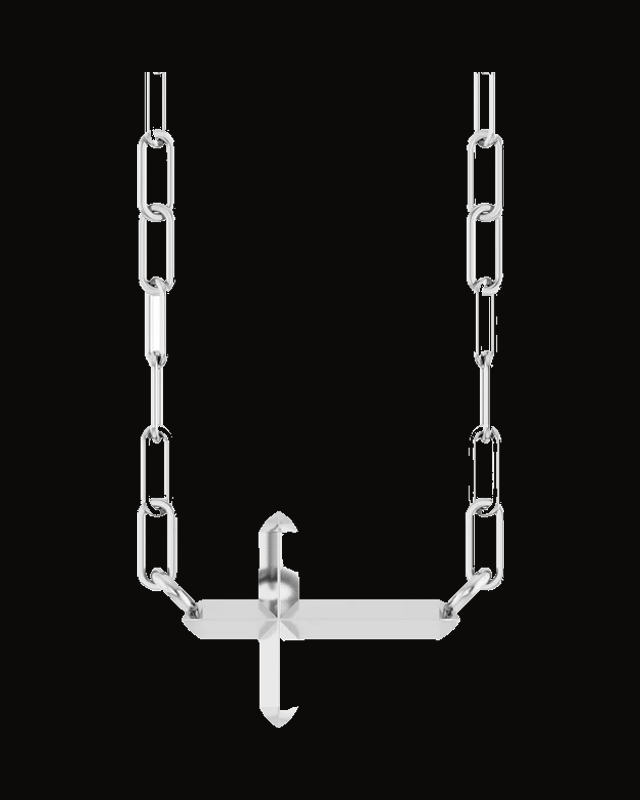 Sideways Cross Necklace