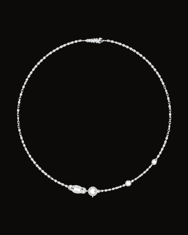 1/10 CTW Natural Diamond Graduated Bracelet — Rhodium-Plated on 14K White Gold