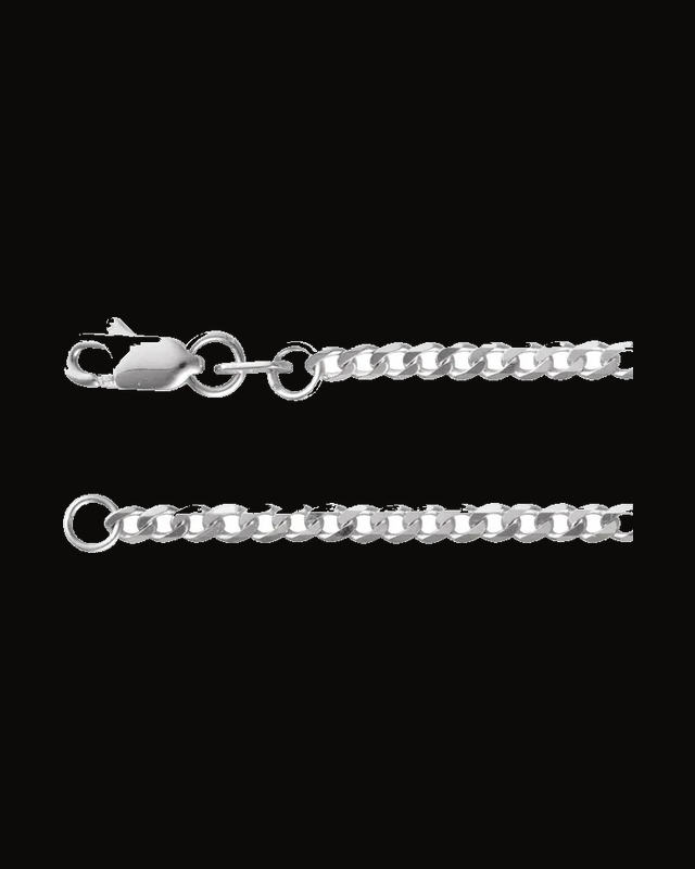 1.95 mm Curb Chain — Sterling Silver