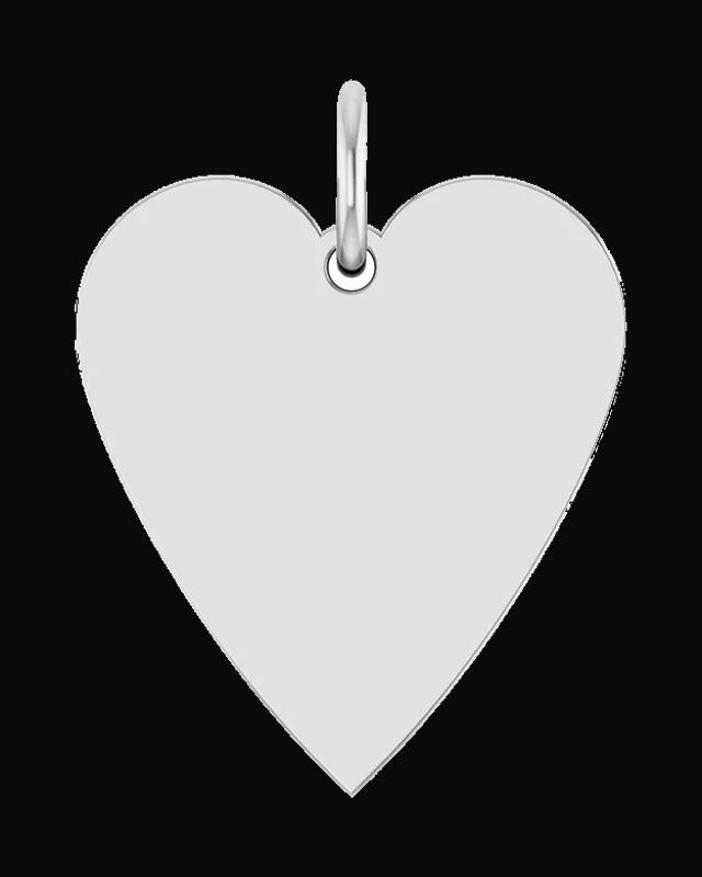 Engravable Heart Necklace or Pendant