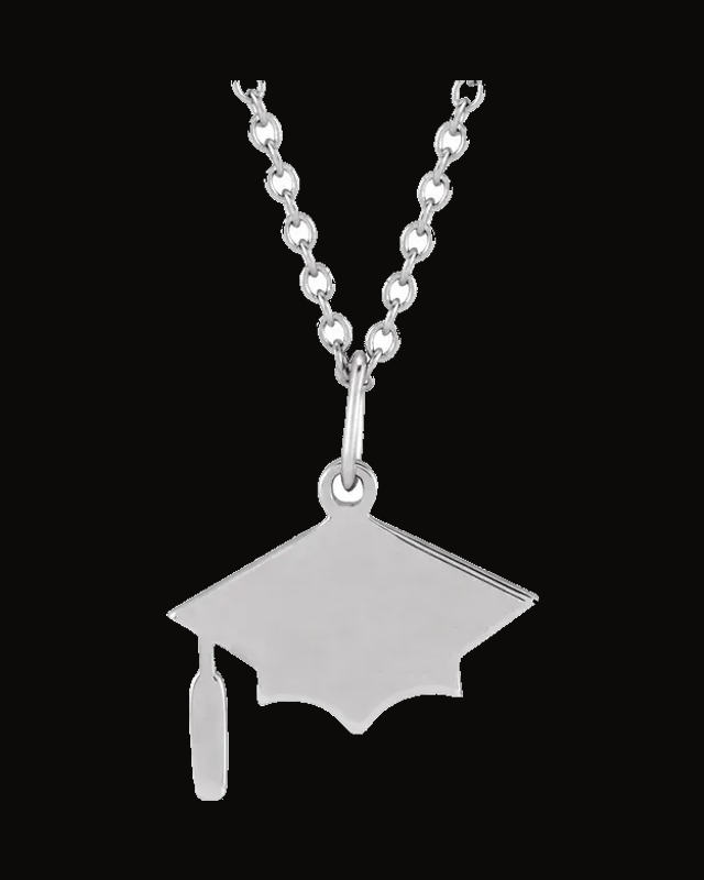Engravable Graduation Cap Necklace or Charm/Pendant