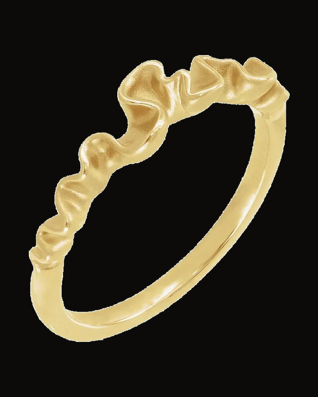 Freeform Ribbon Stackable Ring