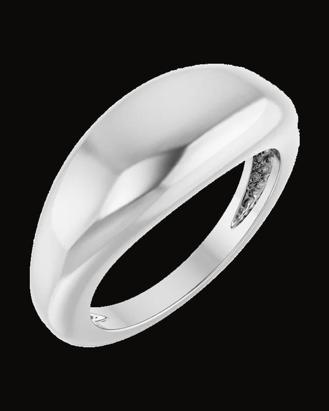 Dome Ring — Sterling Silver · 8 x 4.2 mm