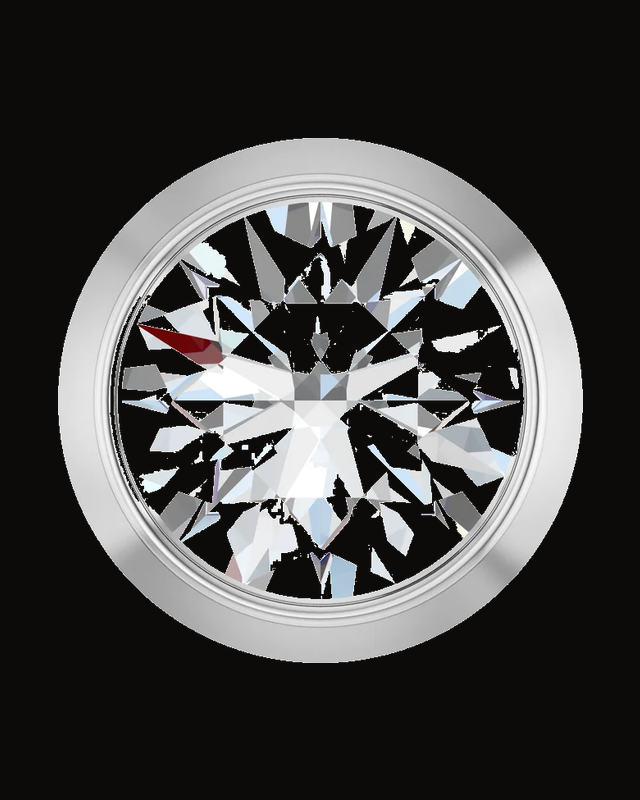 Round Bezel-Set Slide Pendant