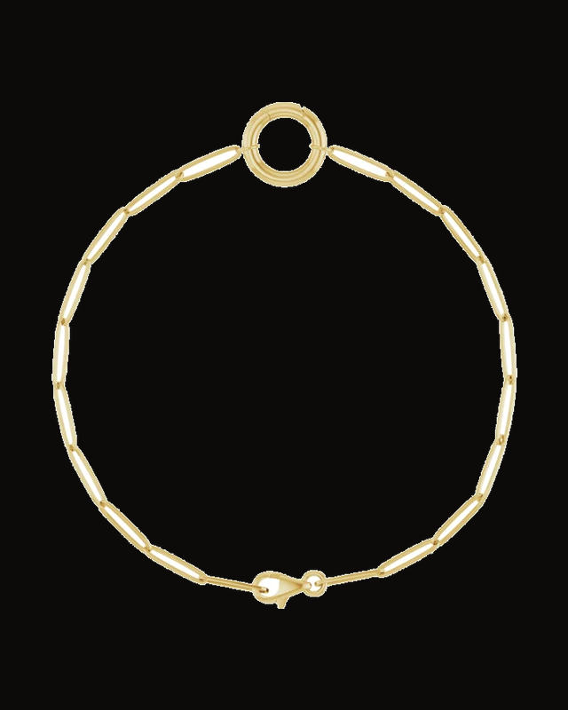Charm Bracelet — 18K Yellow Gold-Plated on 18K Yellow Gold-Plated Sterling Silver