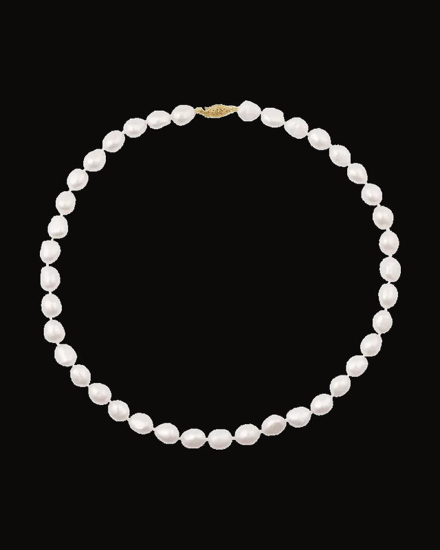 Pearl Necklace — 14K Yellow Gold · Cultured Freshwater Pearl