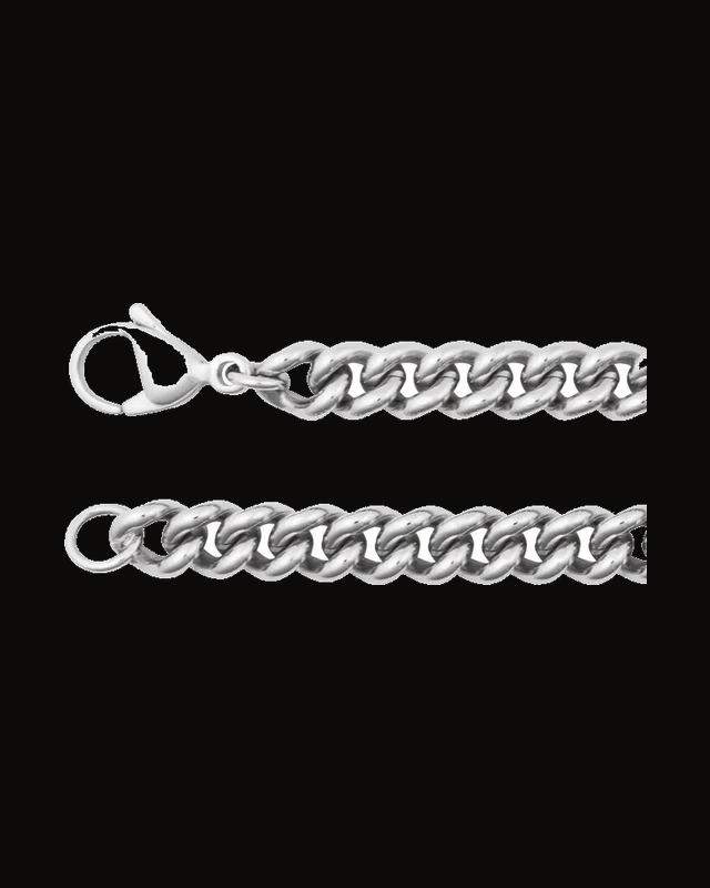 6.3 mm Curb Chain — Stainless Steel