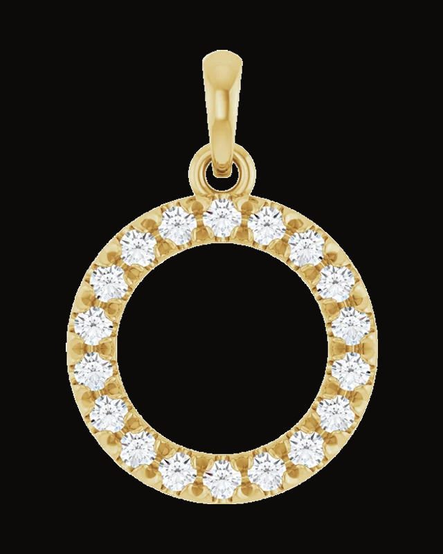 1/4 CTW Natural Diamond Circle Pendant