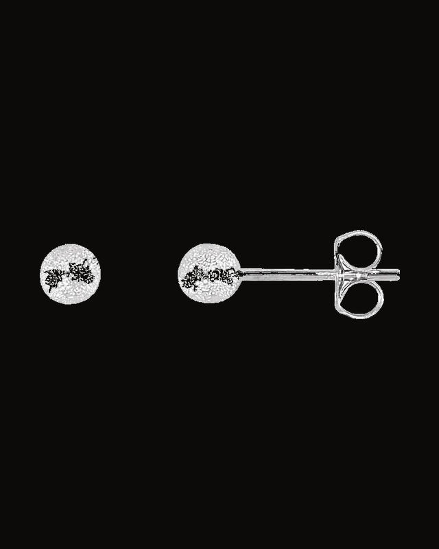 Stardust Ball Stud Earrings — Sterling Silver