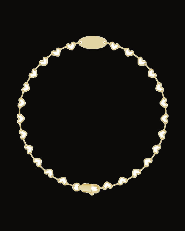 Engravable Heart Chain Bracelet