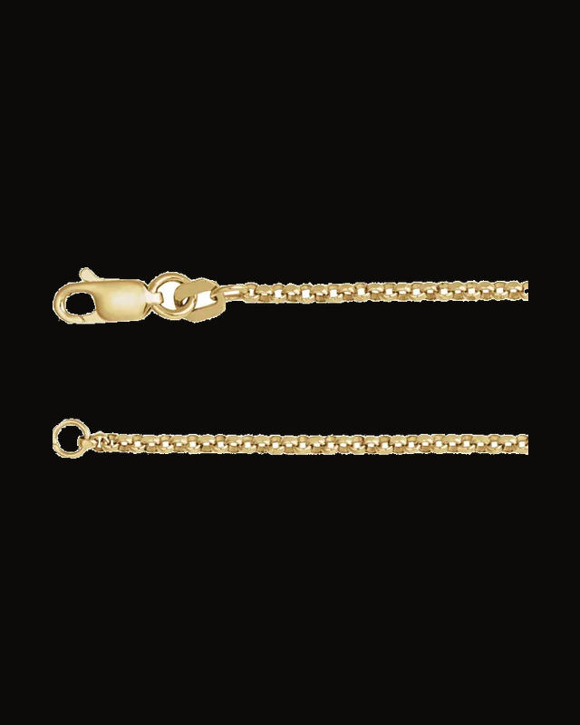 1.65 mm Rolo Chain — 14K Yellow Gold