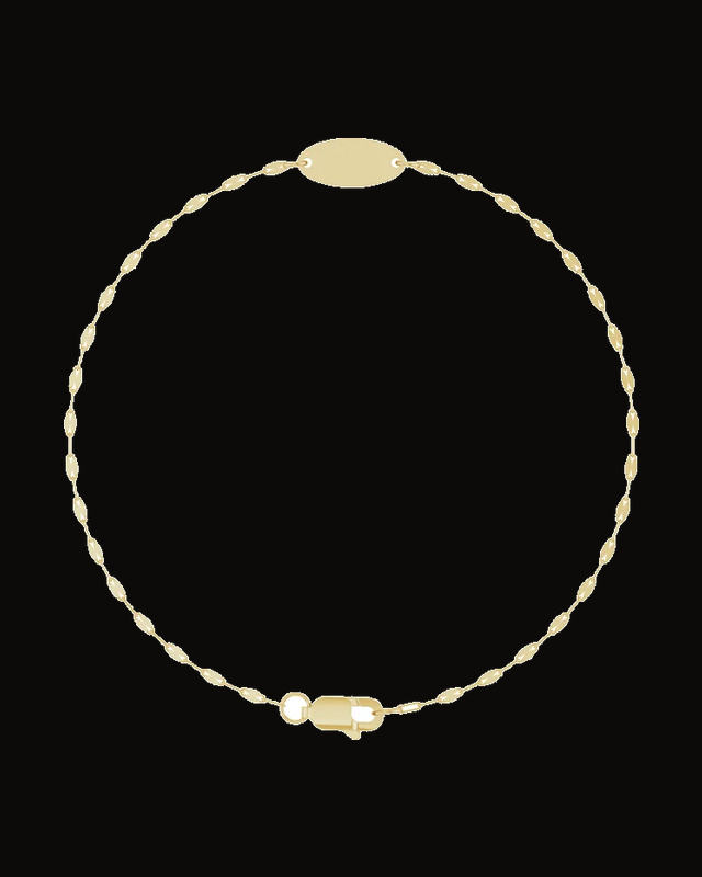 Engravable Keyhole Chain Bracelet