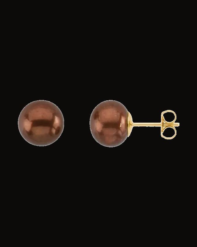 Cultured Pearl Earrings — 14K Yellow Gold