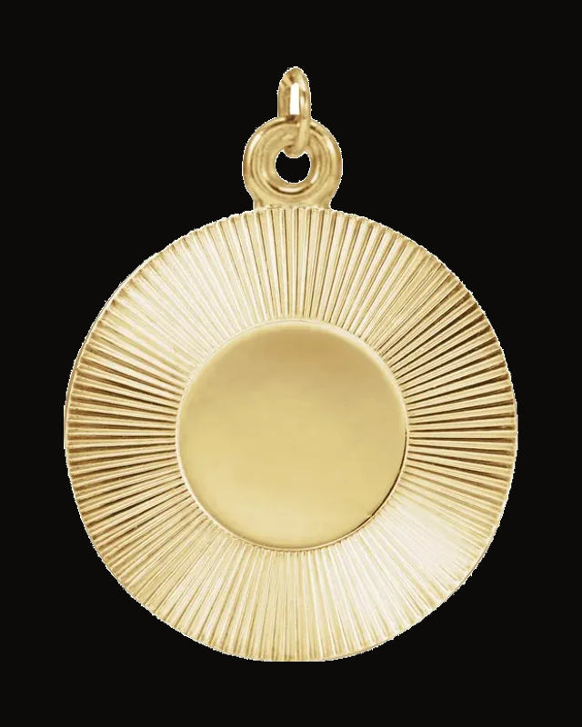 Engravable Necklace or Pendant — 14K Yellow Gold