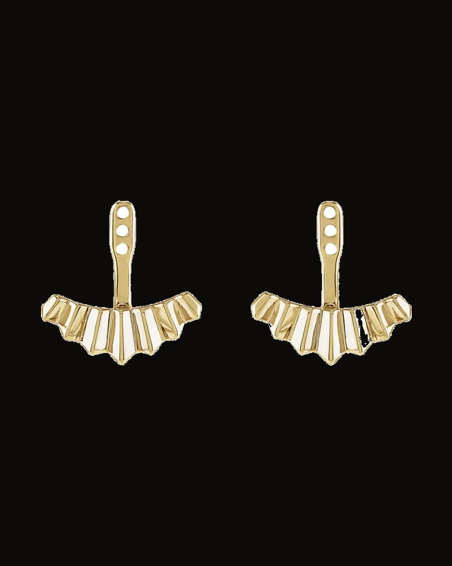 Starburst Earring Jacket — 14K Yellow Gold