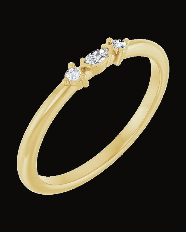 0.06 CTW Lab-Grown Diamond Stackable Ring