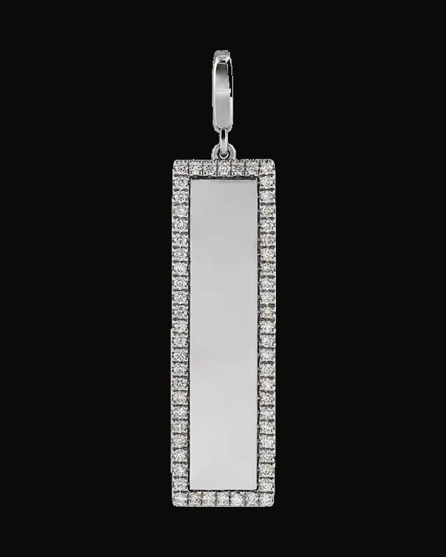 1/3 CTW Lab-Grown Diamond Bar Charm Pendant