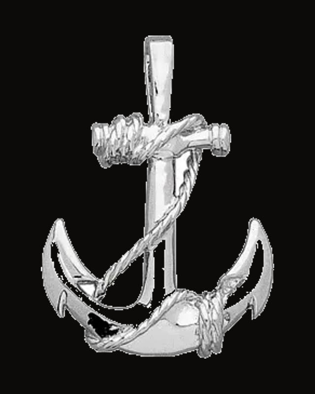 Anchor Pendant — Sterling Silver