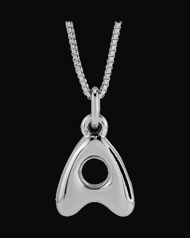 Bubble Initial Necklace or Pendant