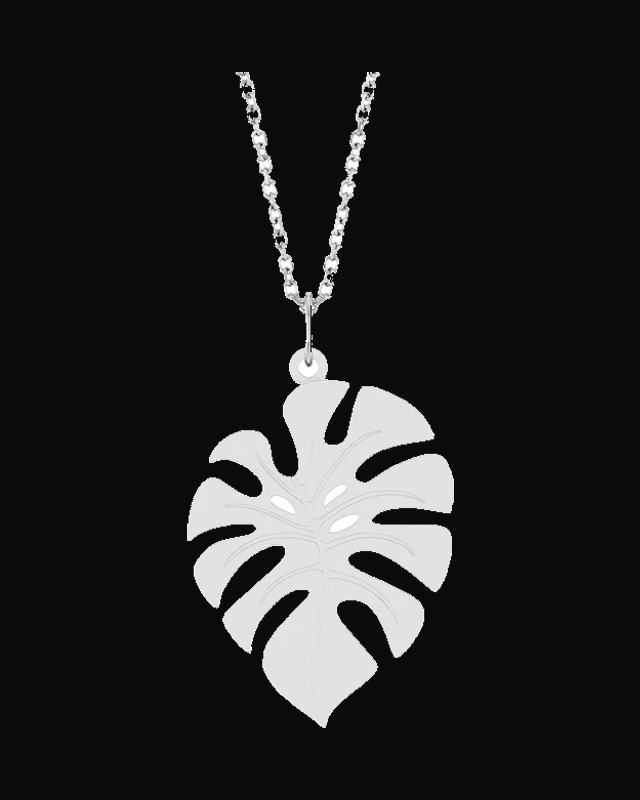 Monstera Leaf Necklace or Pendant