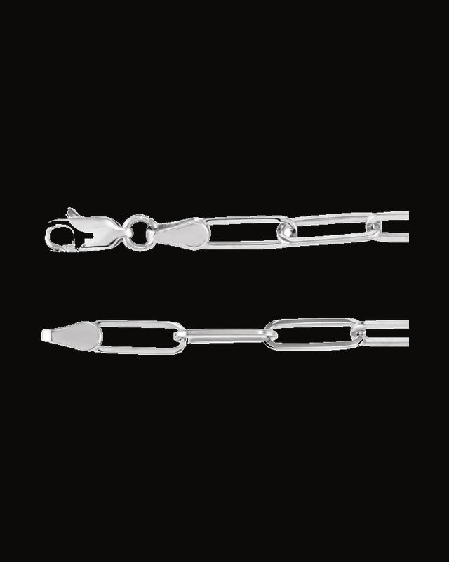 3.85 mm Paperclip-Style Chain