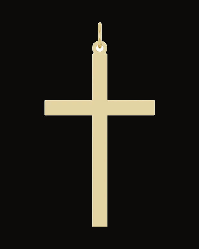 Cross Necklace or Pendant — 14K Yellow Gold