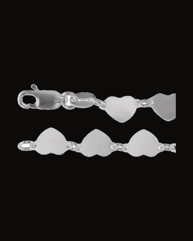 5.7 mm Heart Chain — Sterling Silver