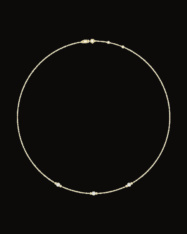 1/3 CTW Lab-Grown Diamond Bezel Station Necklace