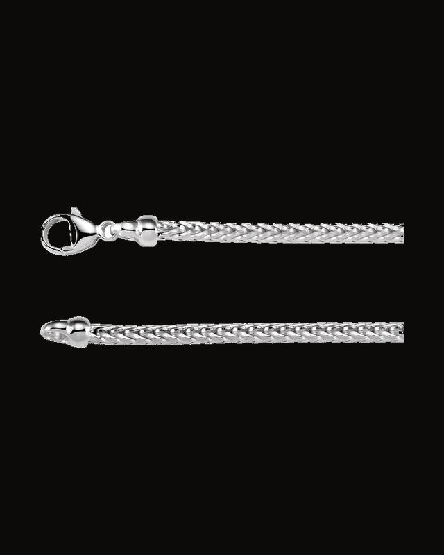 2.75 mm Foxtail Chain — Silver-Plated on Sterling Silver