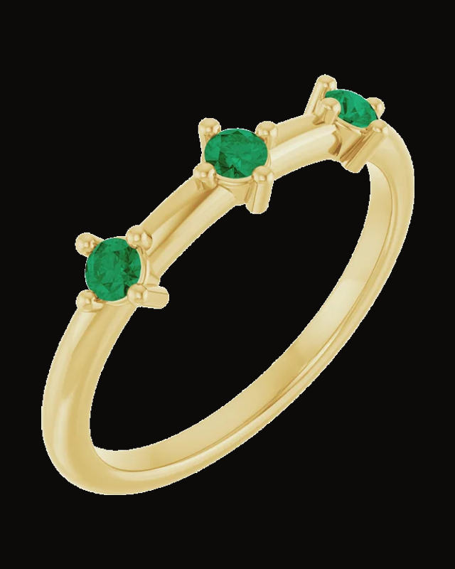 Stackable Family Ring — 14K Yellow Gold · 1.8 mm