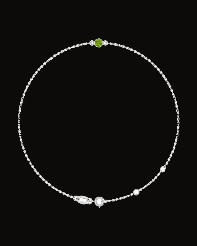 Bezel-Set Link Bracelet