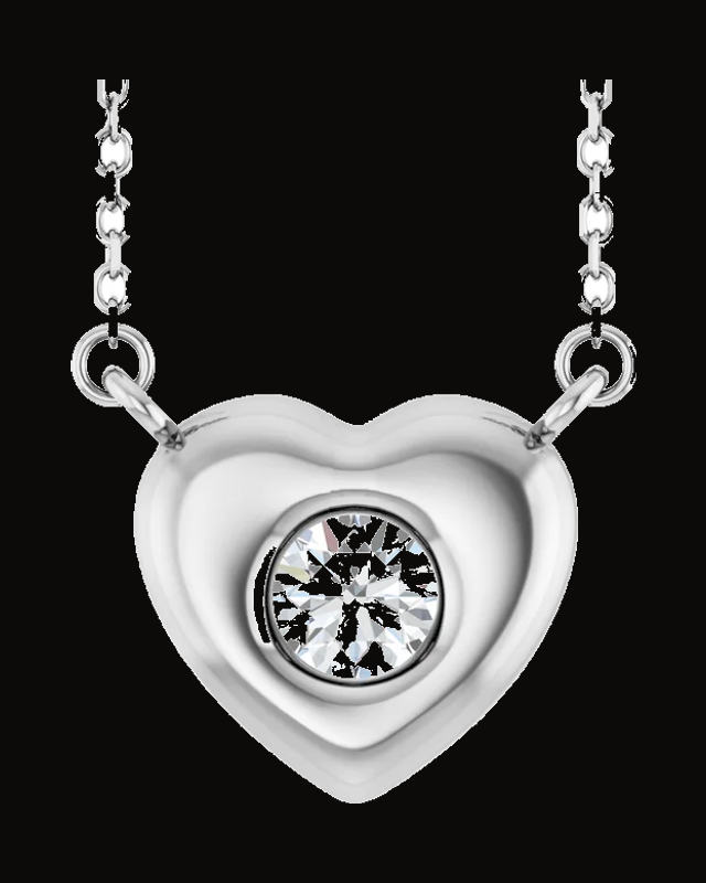 1/3 CTW Lab-Grown Diamond Necklace — Sterling Silver