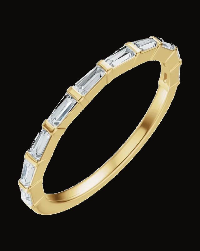 3/8 CTW Lab-Grown Diamond Anniversary Band — 14K Yellow / White Gold · 1.7 mm