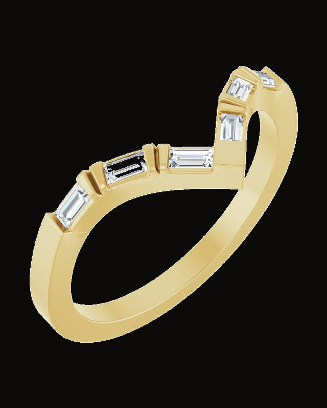 1/6 CTW Lab-Grown Diamond Contour Band — 14K Yellow Gold · 1.8 mm