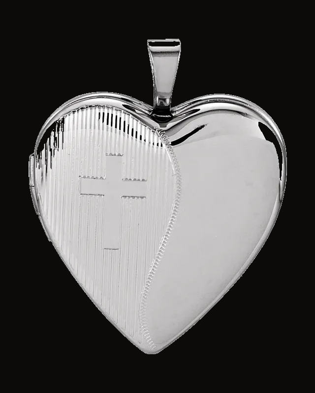 Heart Locket with Cross
