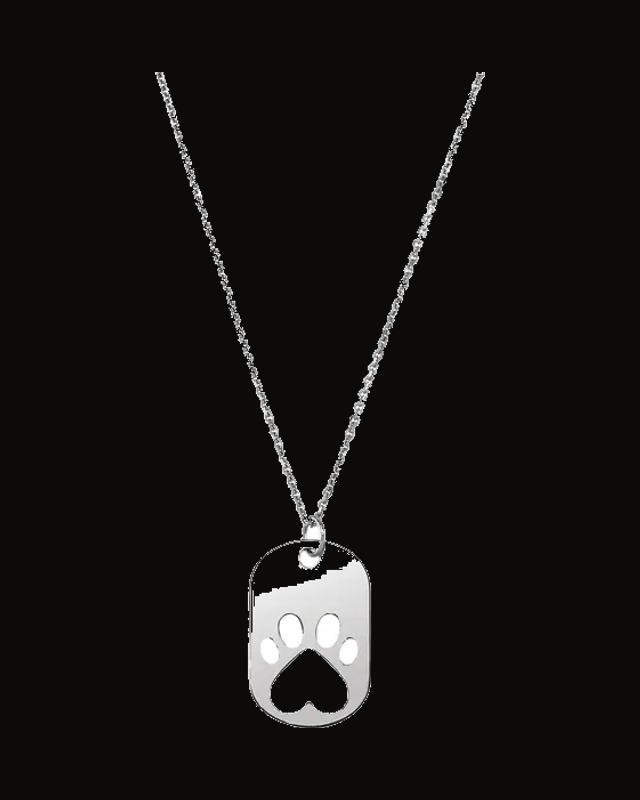 Our Cause for Paws™ Dog Tag Necklace — Sterling Silver
