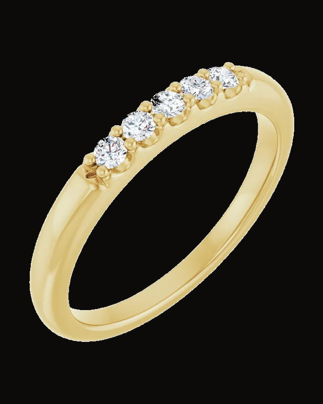 1/6 CTW Lab-Grown Diamond Anniversary Band — 14K Yellow Gold · 1.8 mm
